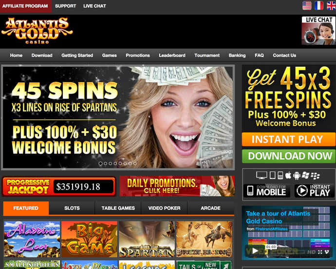 free spins atlantis gold