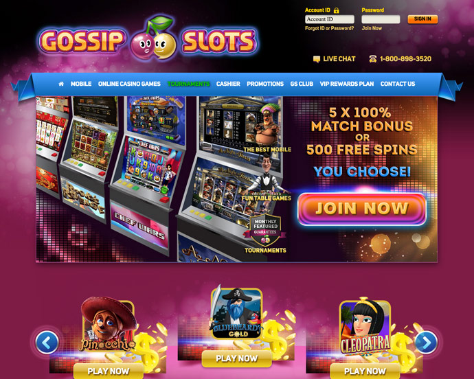 Gossip Slots No Deposit Codes June 2020