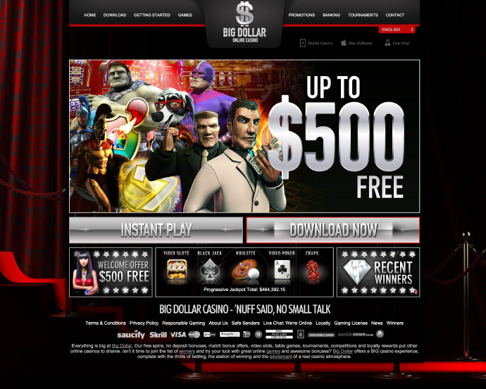 Big dollar casino promo codes