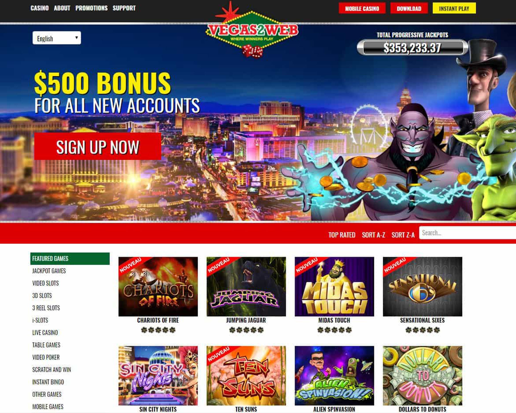 Vegas2web Casino El Salvador