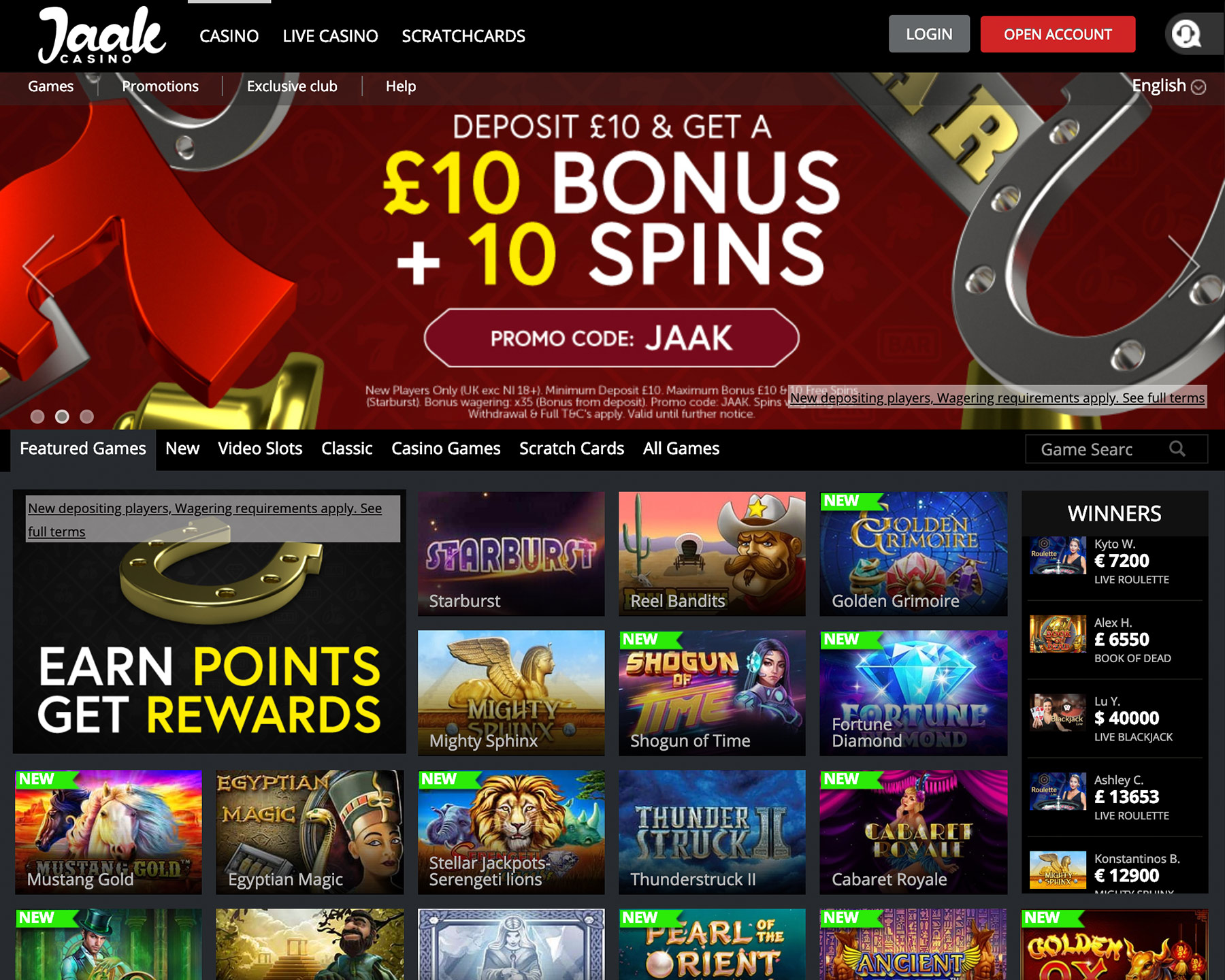 jaak casino sister sites