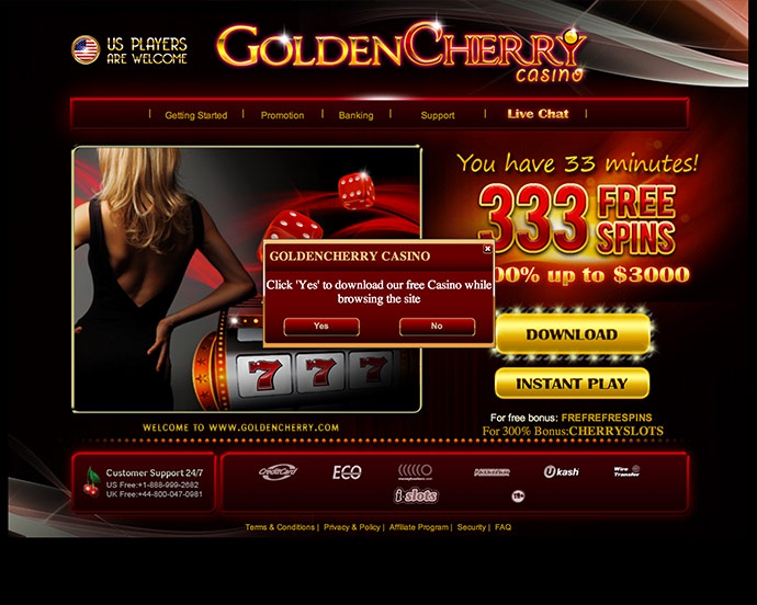 cherry gold casino 100 free