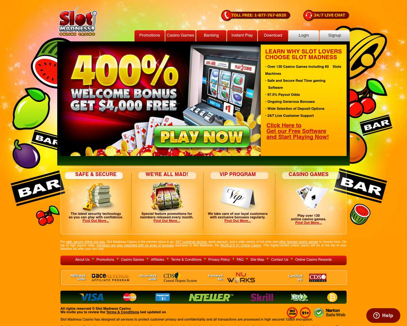 slot madness no deposit